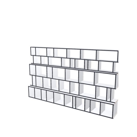 Custom bookcase  (H166cm - W288 cm)