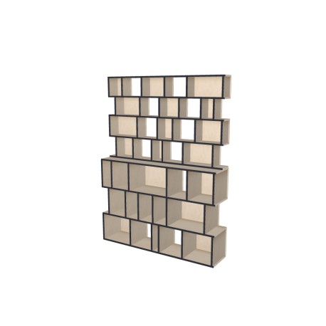 Custom bookcase  (H212cm - W160 cm)