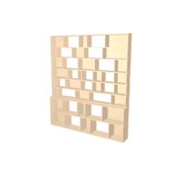 Custom bookcase  (H224cm - W200 cm)
