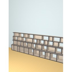 Custom bookcase  (H116cm - W350 cm)