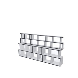 Meuble Bibliothèque sur-mesure (H129cm - L250 cm)
