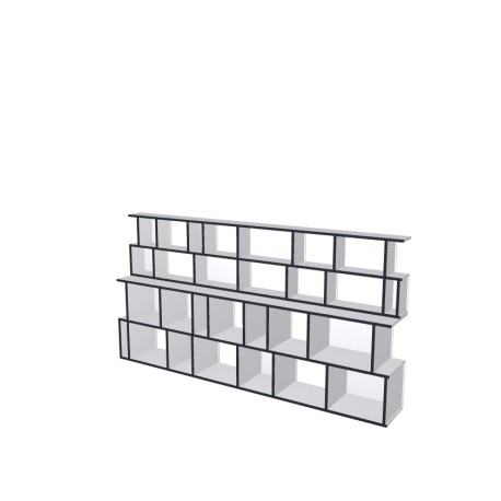 Meuble Bibliothèque sur-mesure (H129cm - L250 cm)