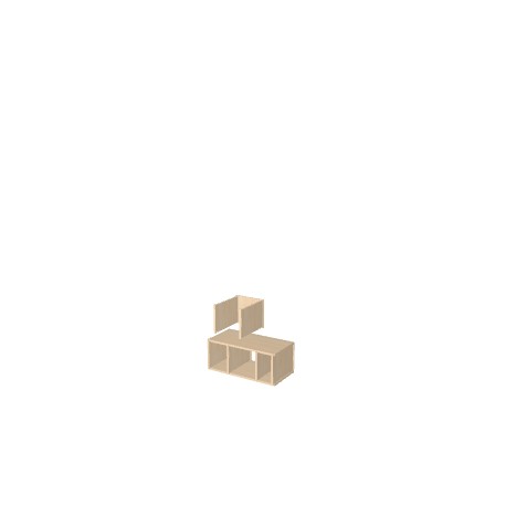 Boekenkast op maat  (H208cm - B70 cm)