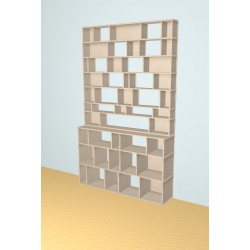 Custom bookcase  (H263cm - W160 cm)