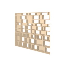 Boekenkast op maat  (H227cm - B280 cm)
