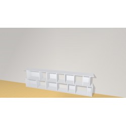 Bookshelf  (H73cm - W260 cm)