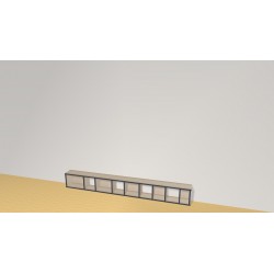 Bookshelf  (H29cm - W230 cm)