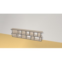 Bookshelf  (H73cm - W260 cm)
