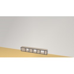 Bookshelf  (H29cm - W180 cm)