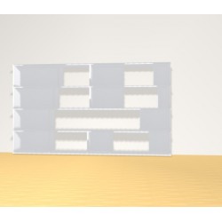 Bookshelf  (H109cm - W191 cm)