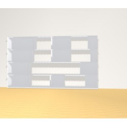 Bookshelf (H109cm - W191 cm)