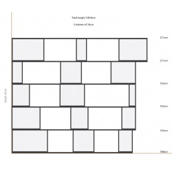 Bookshelf (180.8x188-211cm)