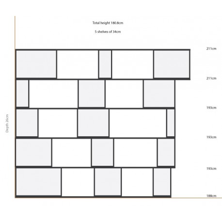 Bookshelf (228x141cm)