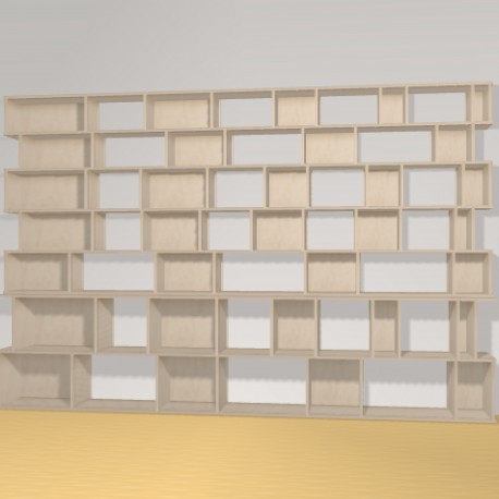 Bookshelf  (H200cm - W312 cm)
