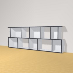 Bibliotheek  (H73cm - B200 cm)