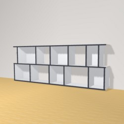 Bookshelf (H73cm - W200 cm)