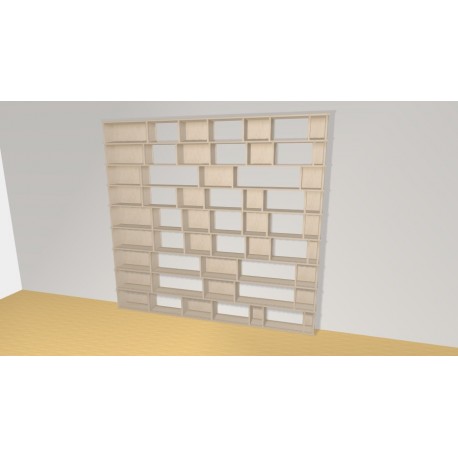 Bookshelf  (H231cm - W247 cm)