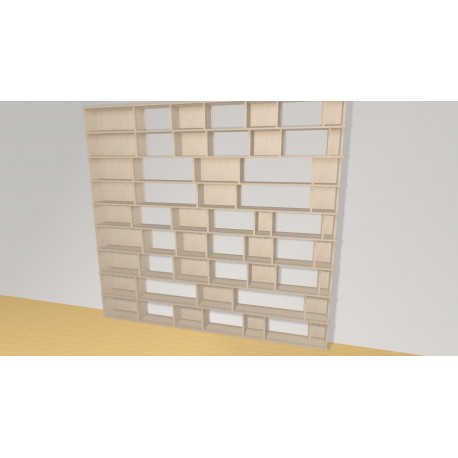 Bibliotheek  (H228cm - B247 cm)