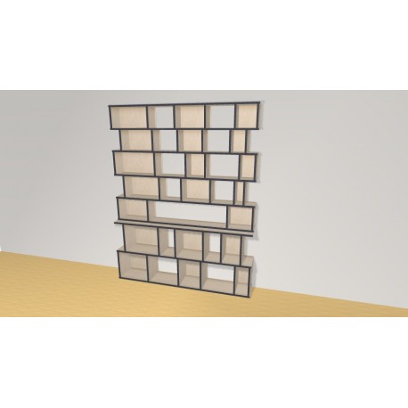 Bibliotheek  (H203cm - B161 cm)
