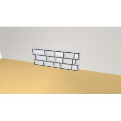 Bookshelf  (H73cm - W190 cm)