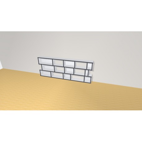 Bookshelf  (H73cm - W190 cm)