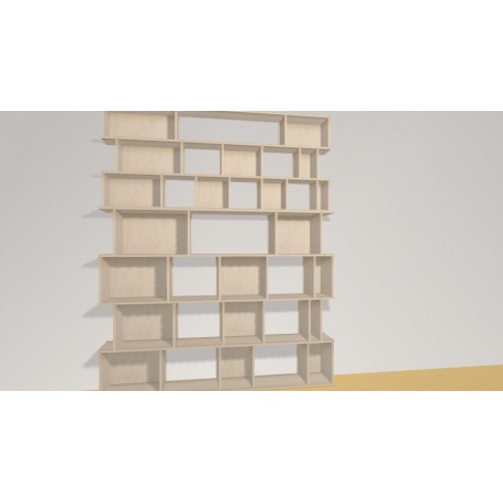Bookshelf  (H227cm - W186 cm)