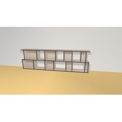 Bookshelf  (H73cm - W241 cm)