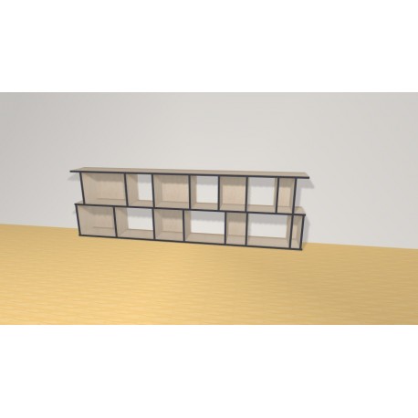 Bookshelf  (H73cm - W241 cm)