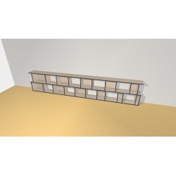 Bibliotheek  (H73cm - B382 cm)