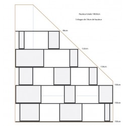 Bibliotheek (H181cm - B190 cm)