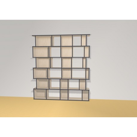 Bibliotheek  (H217cm - B190 cm)