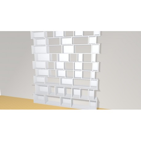 Bookshelf  (H257cm - W228 cm)