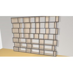 Bibliotheek  (H252cm - B318 cm)