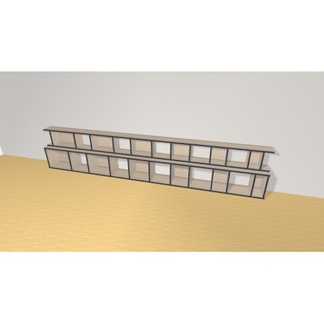 Bibliotheek  (H66cm - B343 cm)