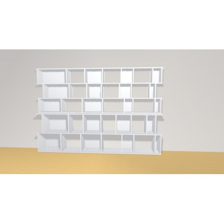 Bookshelf  (H156cm - W230 cm)