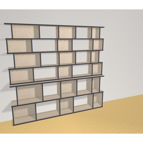 Bibliotheek  (H176cm - B210 cm)