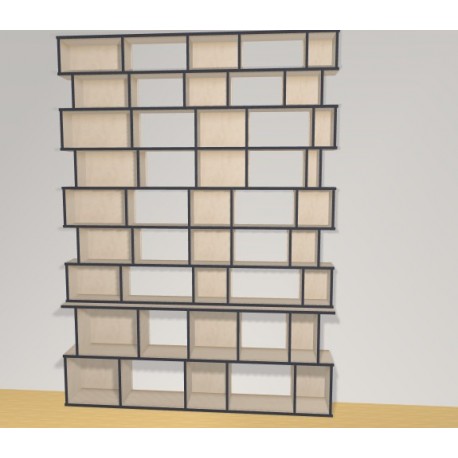 Bibliotheek  (H257cm - B210 cm)