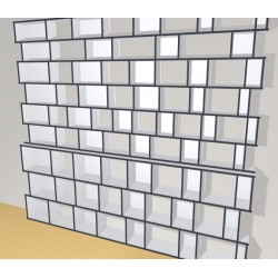 Bibliotheek  (H266cm - B324 cm)