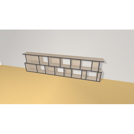 Bibliotheek  (H73cm - B285 cm)