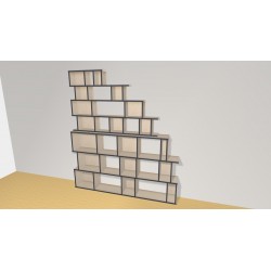 Bibliotheek  (H212cm - B210 cm)
