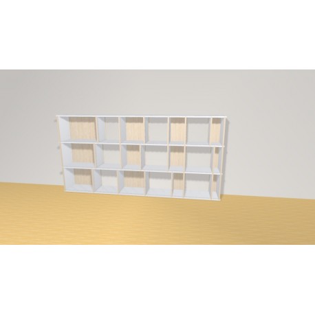 Bibliotheek  (H109cm - B221 cm)