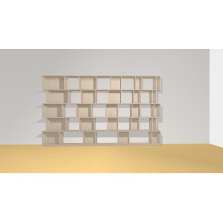 Bibliotheek  (H181cm - B306 cm)