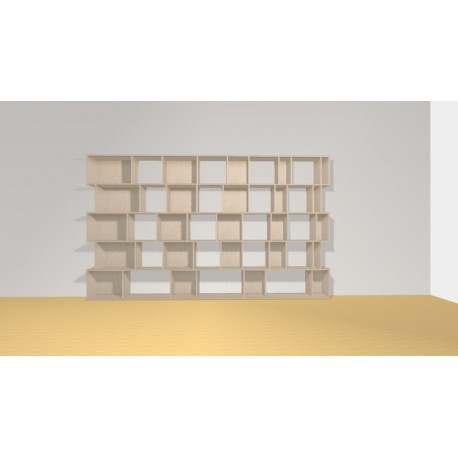 Bookshelf (H181cm - W306 cm)