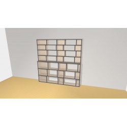 Bibliotheek  (H212cm - B210 cm)