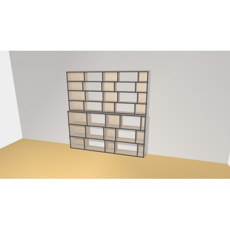 Bibliotheek  (H212cm - B210 cm)