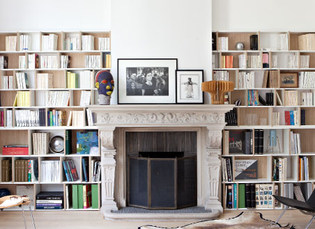 Fireside bookcases